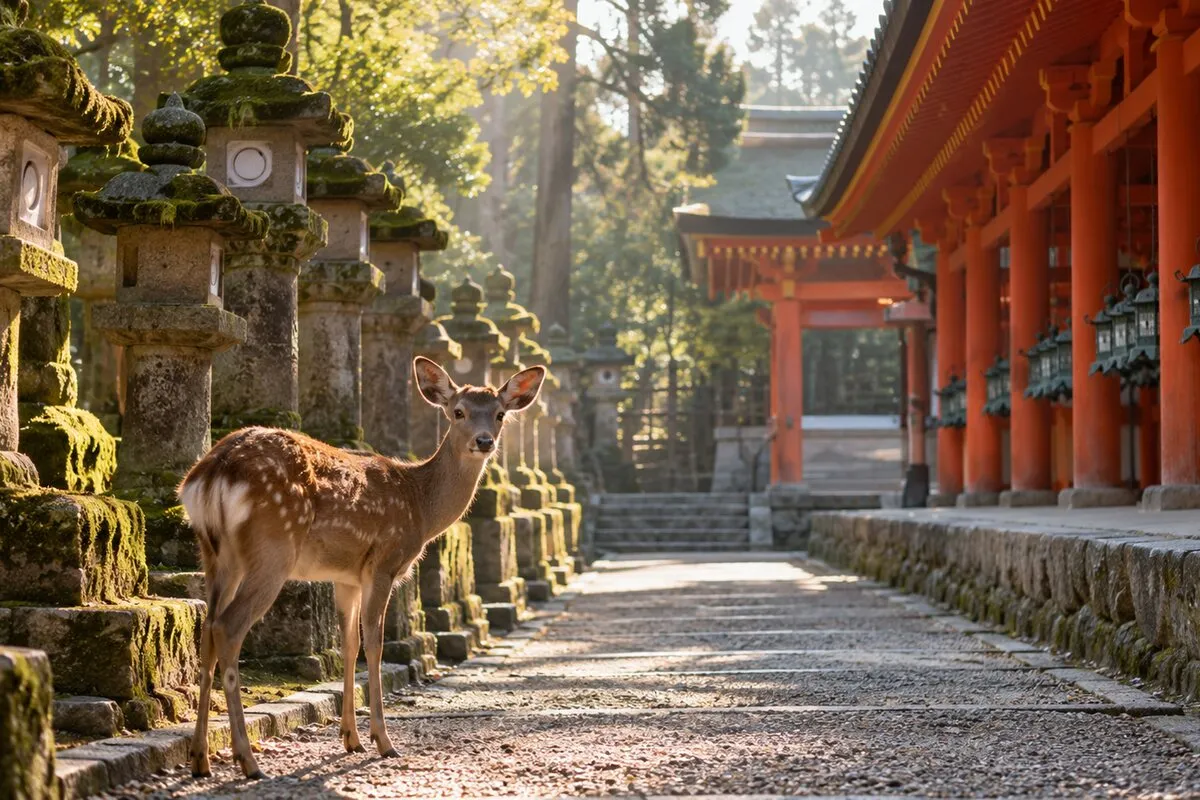 奈良の寺社・鹿公園を巡るプライベートツアーのイメージ